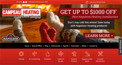 Desktop Screenshot of campeauheating.com